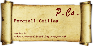 Perczell Csillag névjegykártya